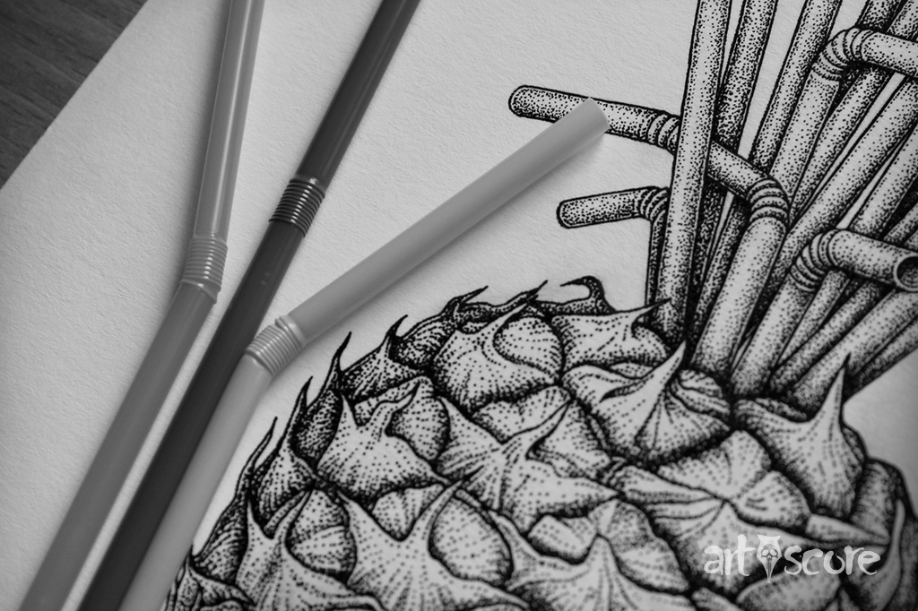 Pineapple straws