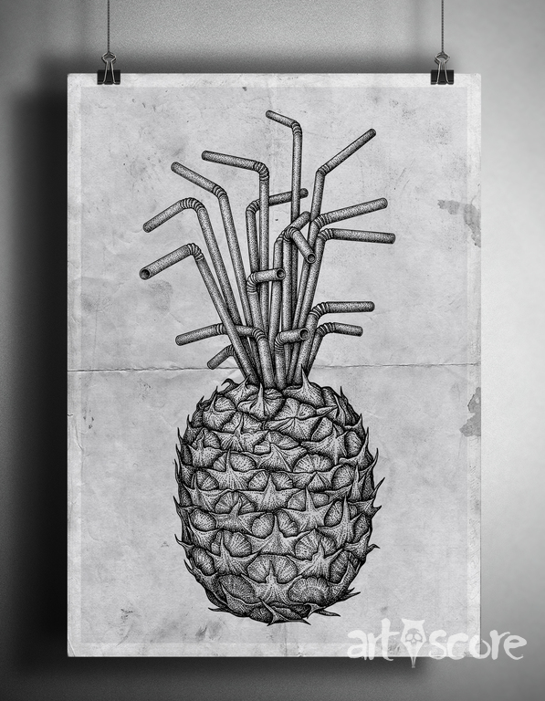 Pineapple straws