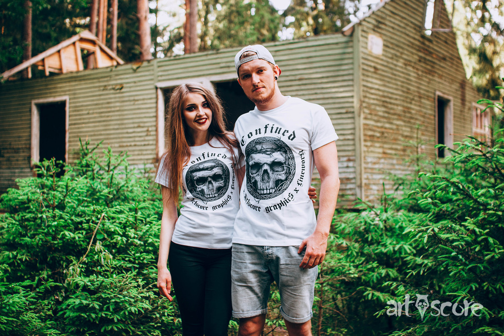 "Confined" t-shirts