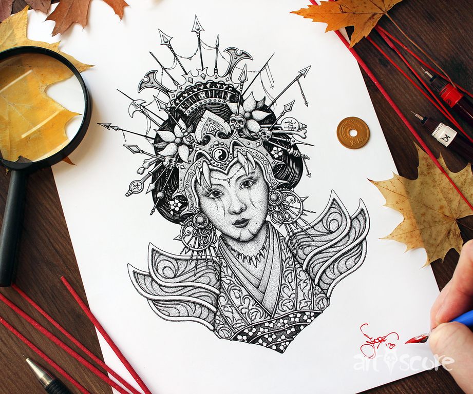 "Queen" original drawing